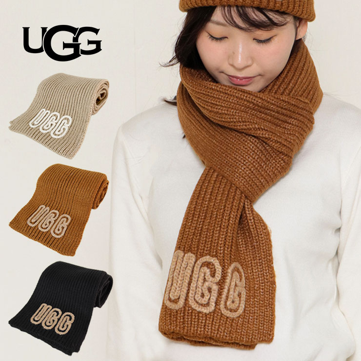 楽天市場】UGG アグ マフラー W Chunky Crafted Rib Scarf チャンキー