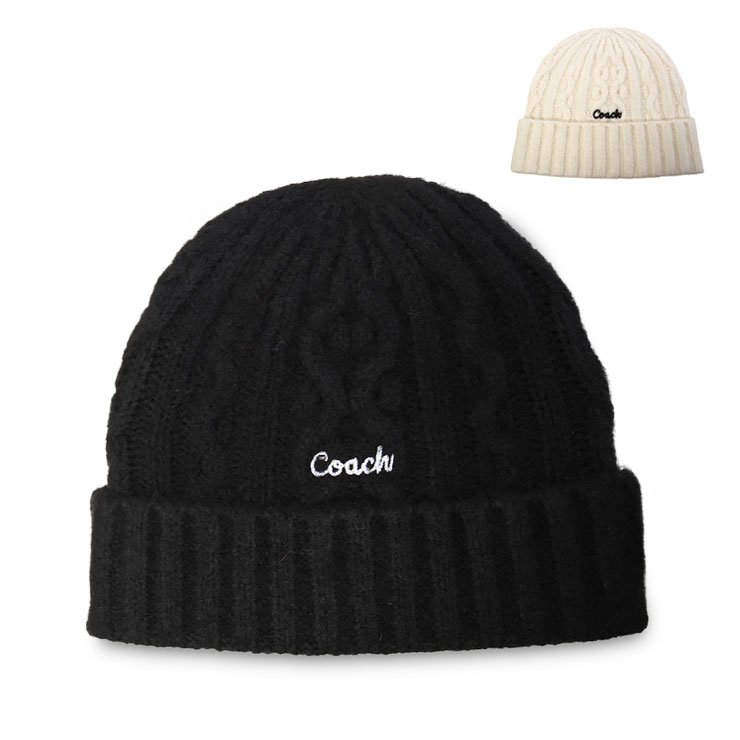 楽天市場】COACH コーチ エンブロイ ケーブル ニット ビーニー CCL47