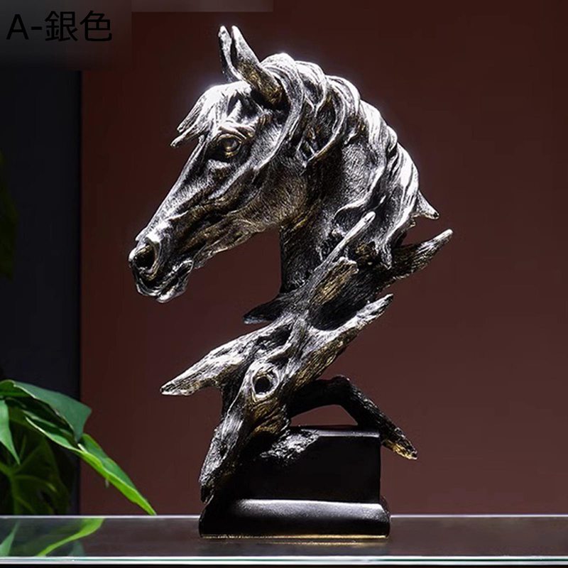楽天市場】馬の頭の置物 馬の彫像 動物の彫刻 馬首 北欧風 おしゃれ
