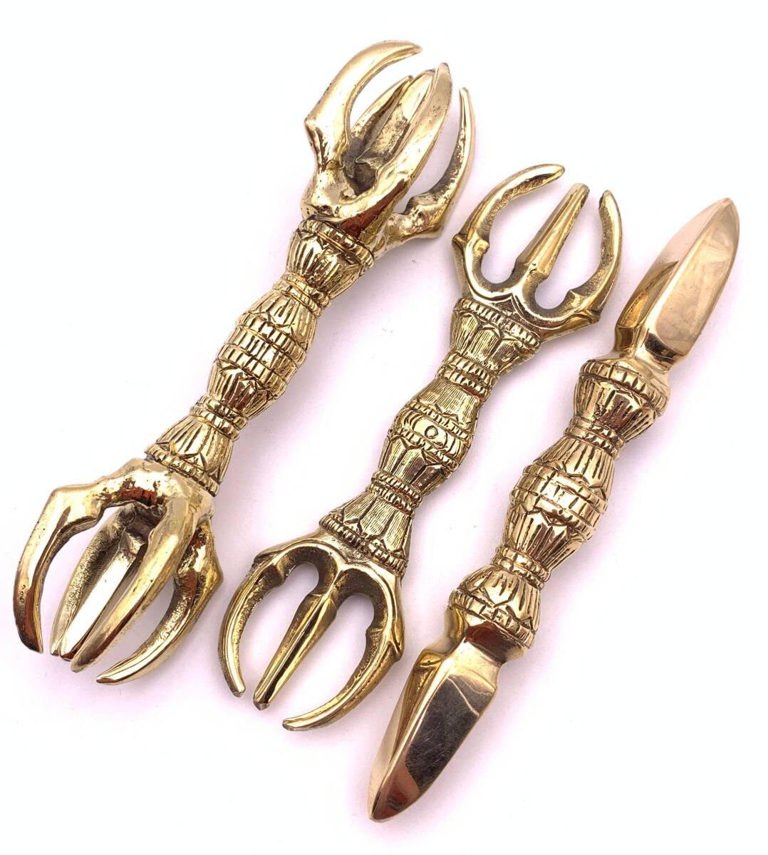 楽天市場】◇チベット密教法具セット◇金剛盤&独鈷杵&三鈷杵&五鈷杵