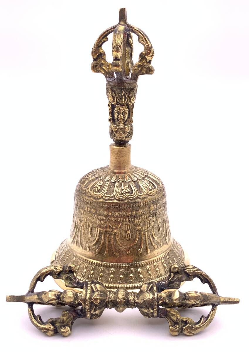 楽天市場】チベット密教法具 ガンター（金剛鈴）＆五鈷杵ー