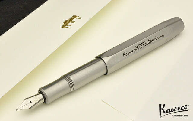 楽天市場】名入れ カヴェコ 万年筆 スチールスポーツ X/SLFP-ST