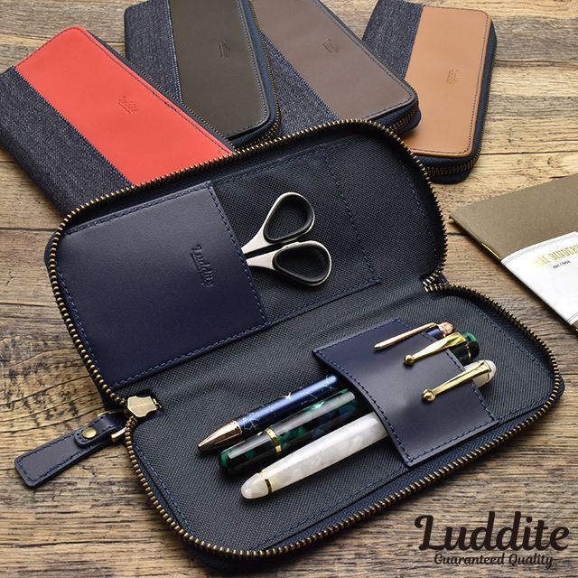 楽天市場】即日発送 Luddite ラダイト 革コンビ ラウンドジップペン