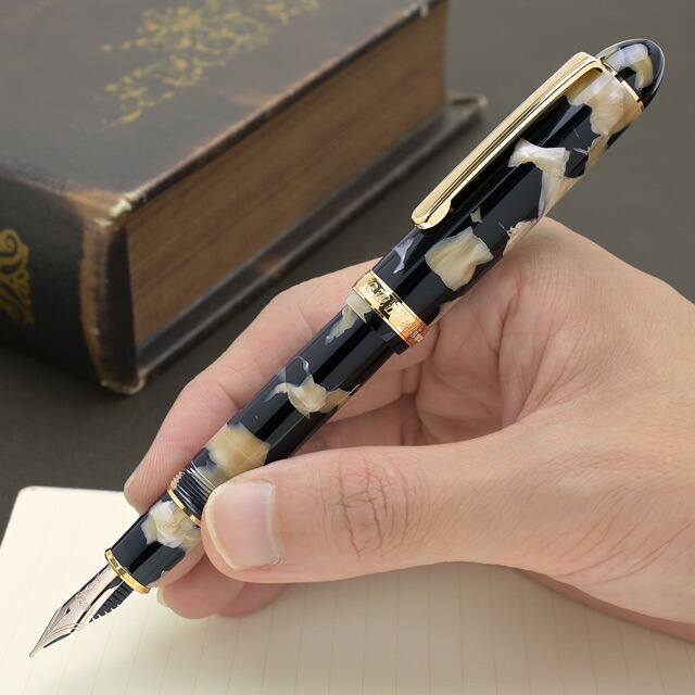 PLATINUM 万年筆 #3776 セルロイド #67 イシガキ 細字