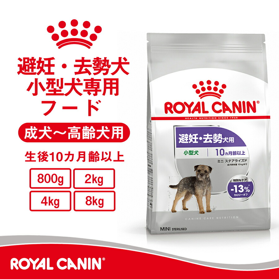 2個セットロイヤルカナンミニステアライズド(避妊去勢犬用)8kg 【公式