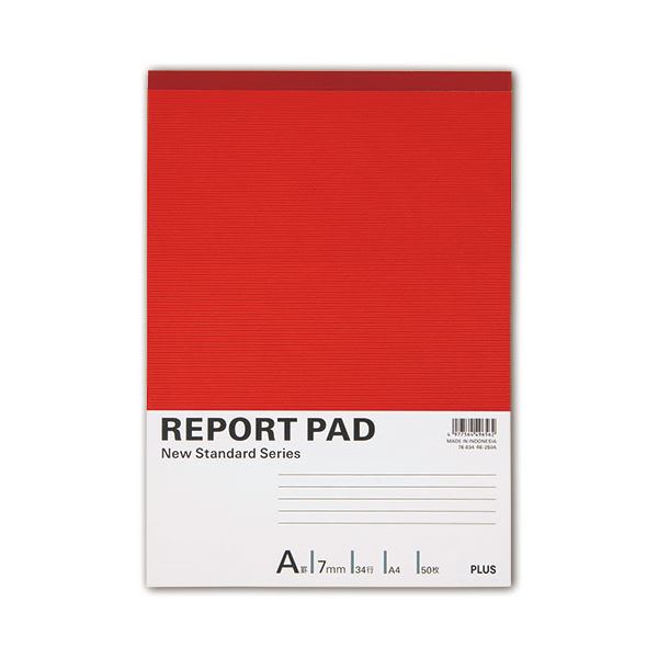 まとめ） プラス レポートパッド A4 A罫50枚 RE-250A 1冊 【×30セット】：
