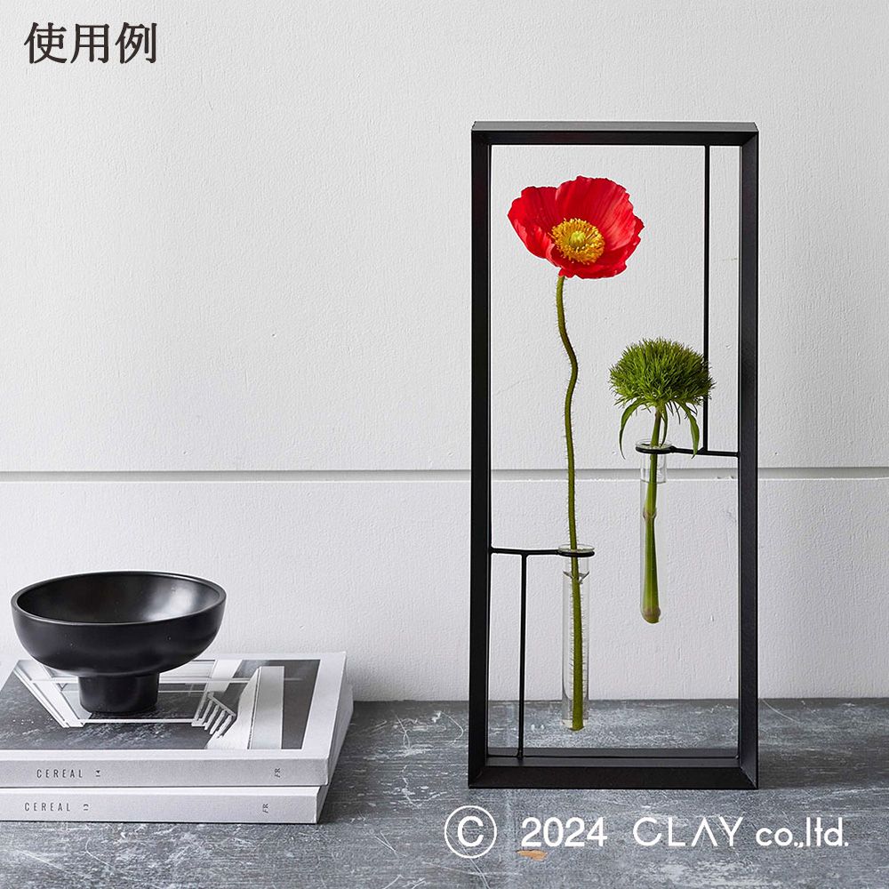 JINGFA エナメル塗装の花柄装飾花瓶（高さ約21cm）