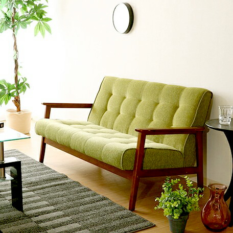 2人掛けソファー(グリーン）