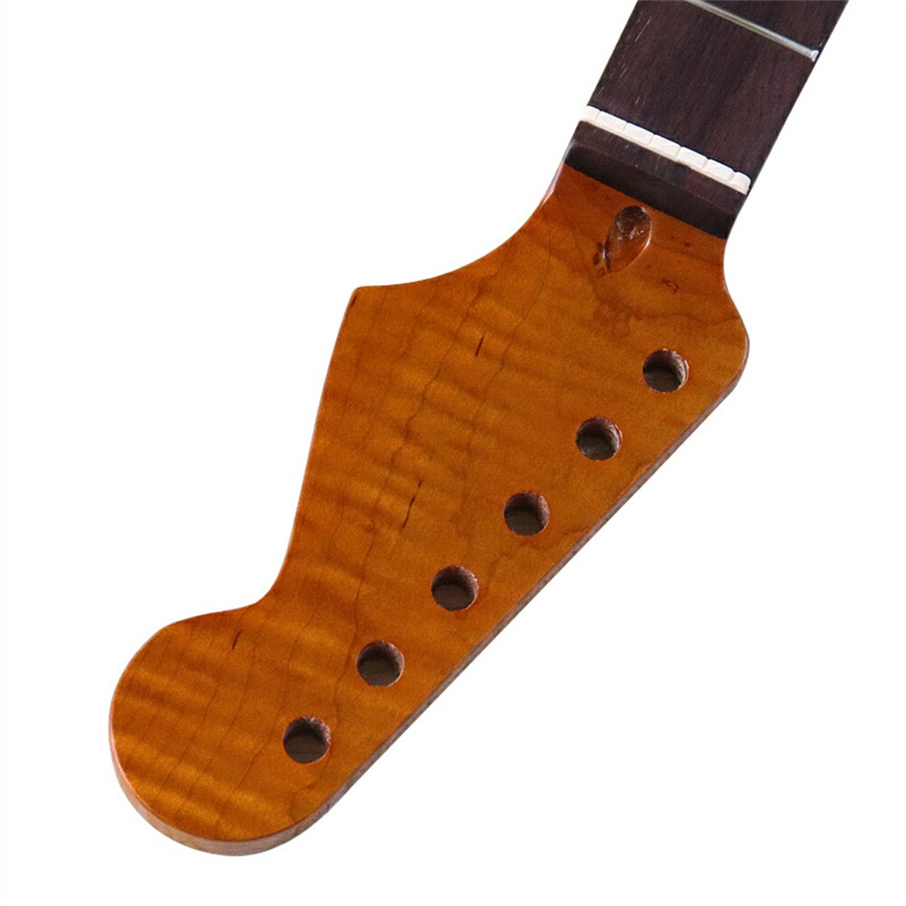 楽天市場】ギターネック トラ杢メイプル STタイプ用交換ネック