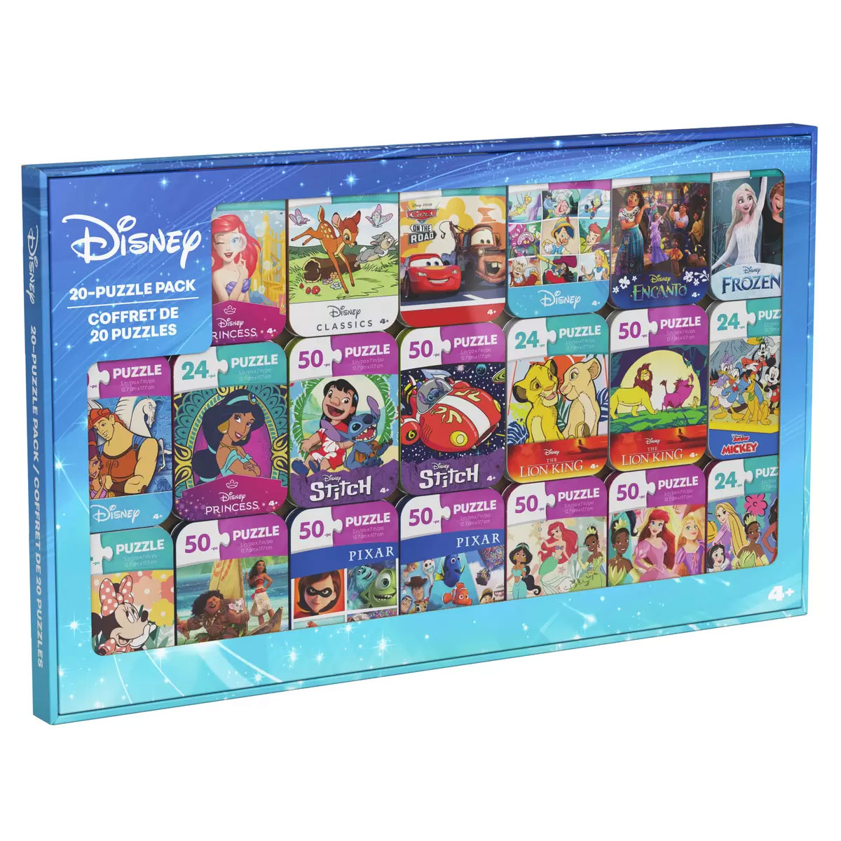楽天市場】【送料無料】ディズニー ミニパズル 20種類/ティン缶入り 24