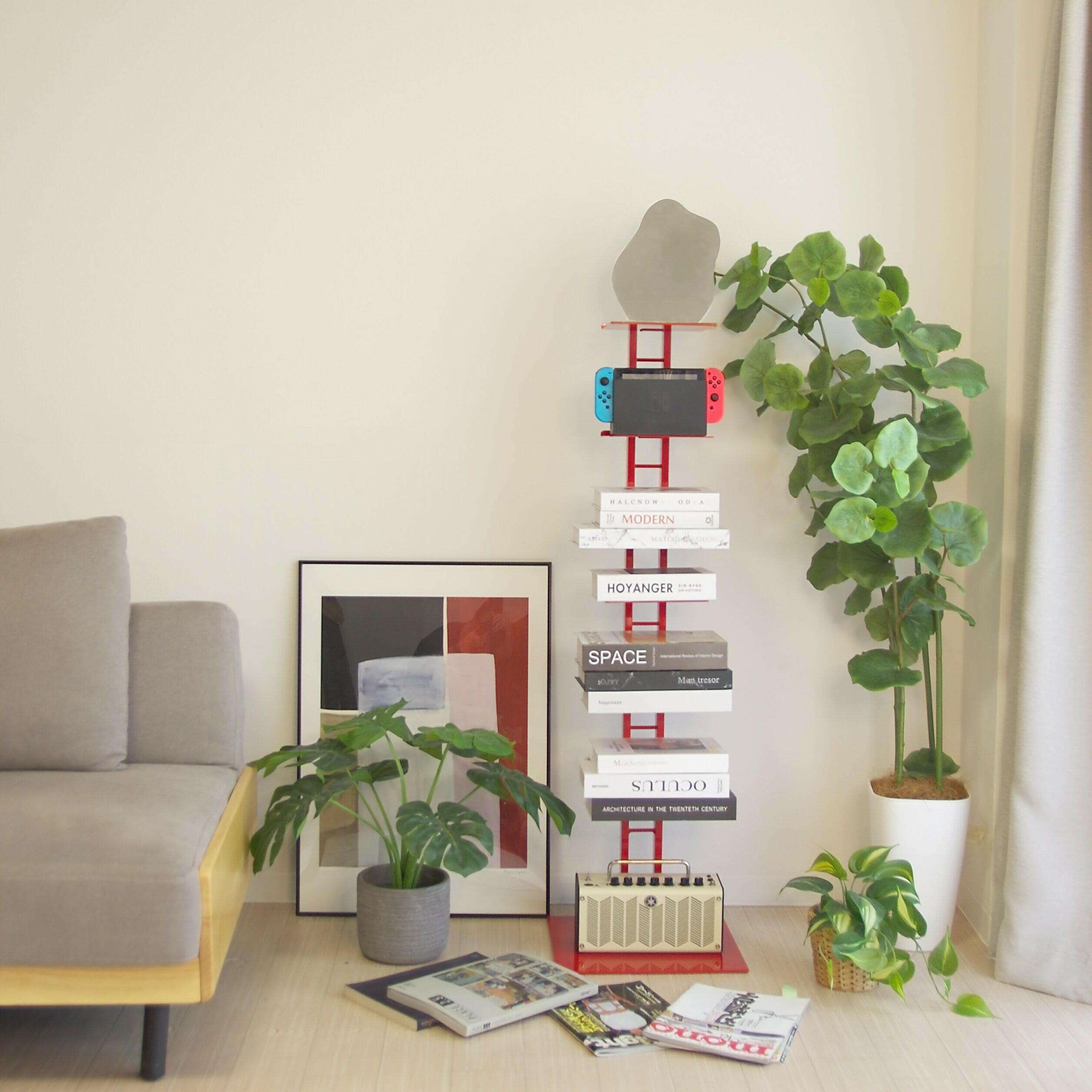 楽天市場】【ルネセイコウ公式】タワーシェルフシャトー レッド