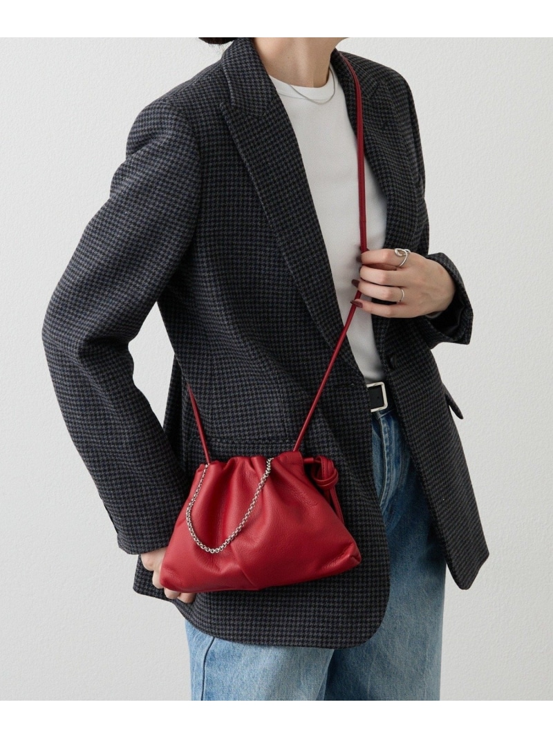 楽天市場】レザー巾着4WAYミニショルダーバッグ russet ラシット