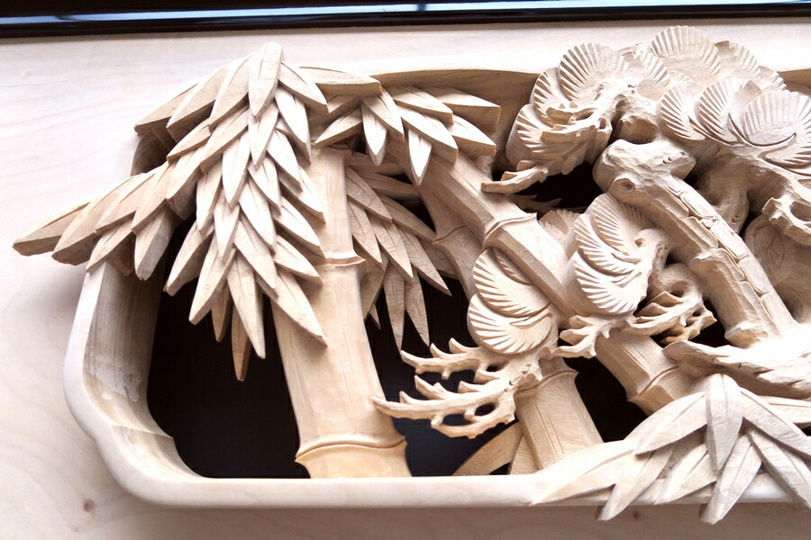 楽天市場】欄間 建具 【1点もの商品】【新品】 高級手彫り欄間2間1組