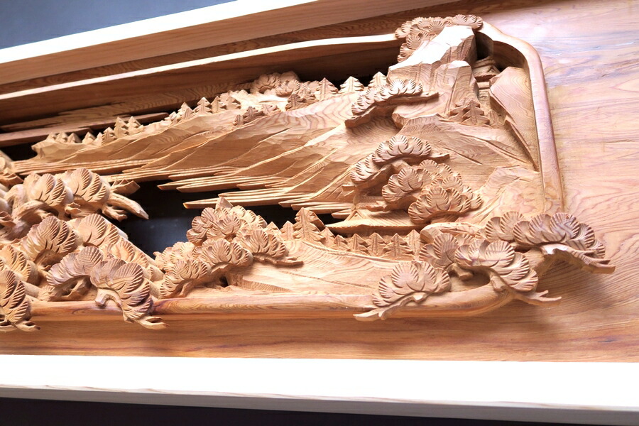 楽天市場】欄間 建具 【1点もの商品】【新品】 高級手彫り欄間2間1組