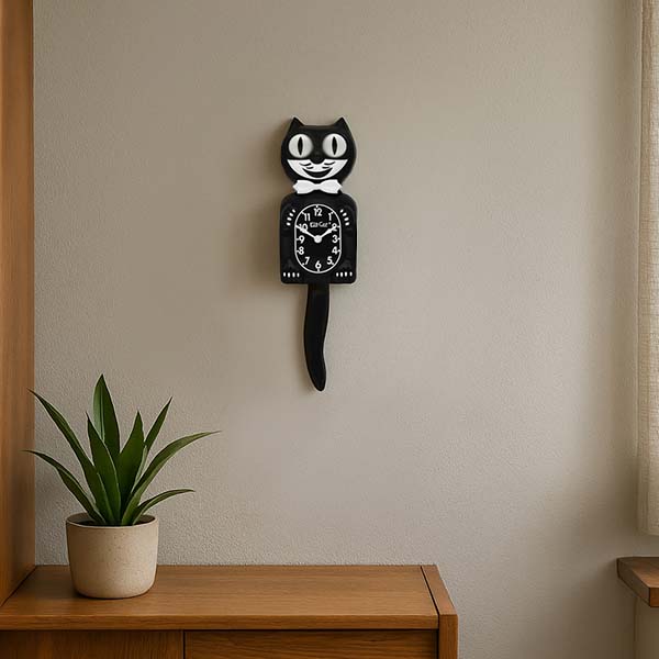 楽天市場】【Kit-cat Klock】キット キャット クロック 黒猫 振り子