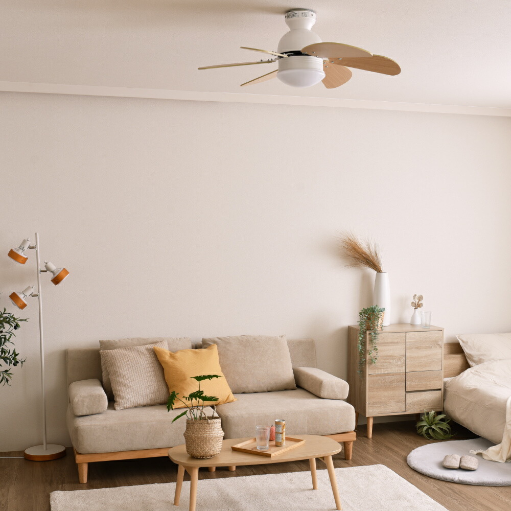 楽天市場】シーリングファンライト リモコン付き シーリングライト