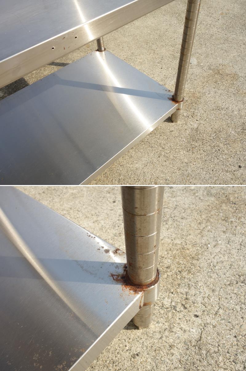 楽天市場】【中古】M▽業務用 厨房 作業台 棚 ステンレス コンロ用