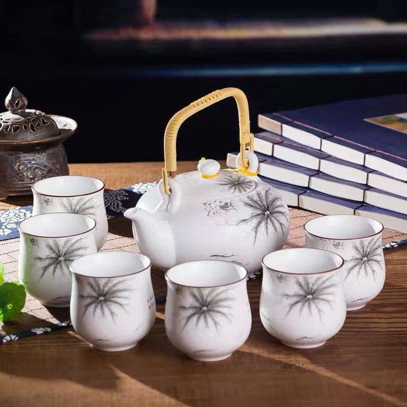 相馬焼 茶具 茶器，急须セート6点