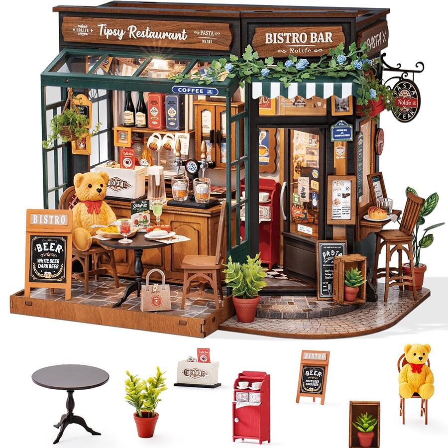 楽天市場】ミニチュアハウス パズル Rolife ミニチュア キット ドール