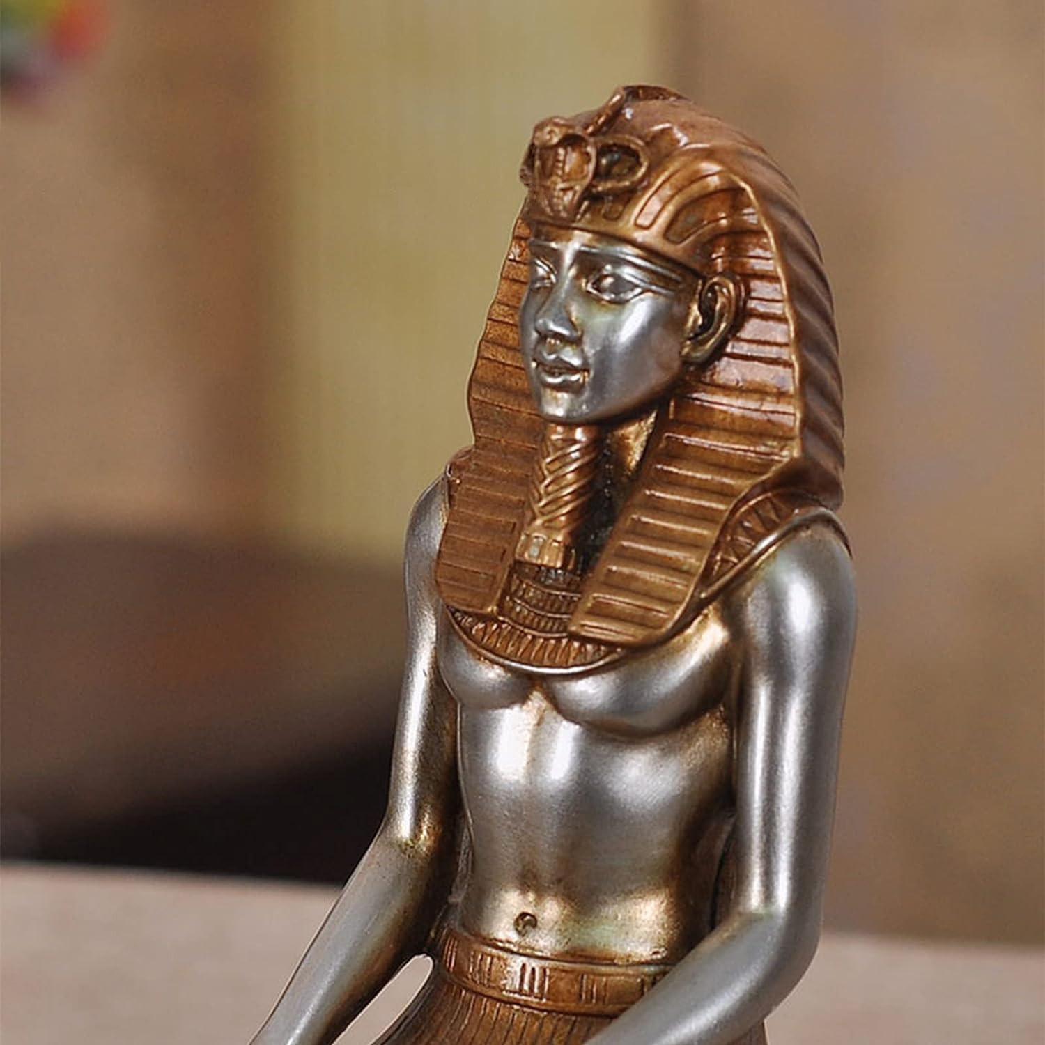 楽天市場】ユニークな古代エジプト ファラオの装飾ブックエンド彫像