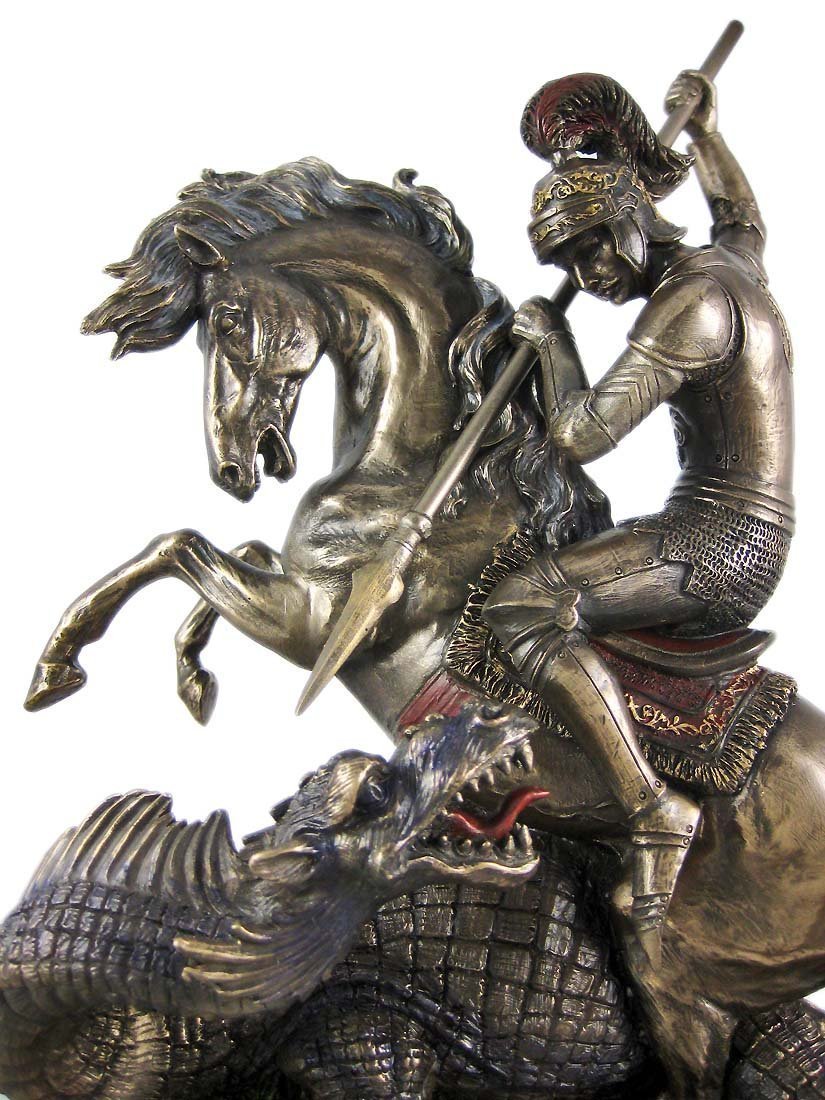 楽天市場】西洋彫刻 セントジョージ（聖ゲオルギオス）ドラゴン