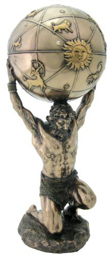 楽天市場】アトラス 古代ギリシャの天と天文の神 彫像-彫刻 高さ約