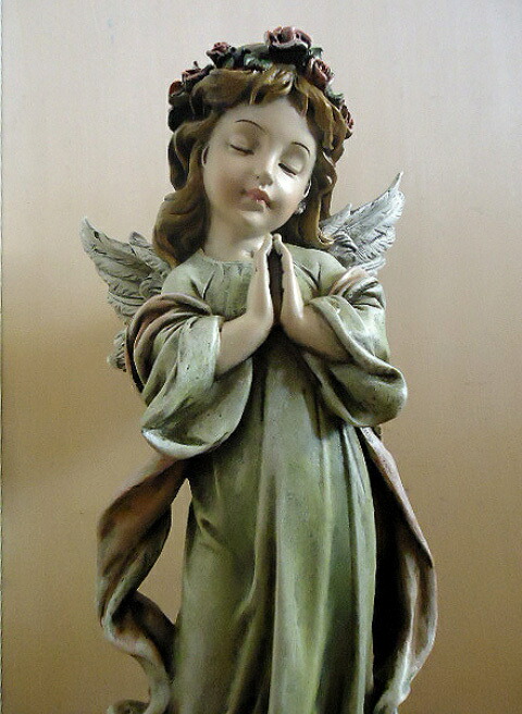 楽天市場】祈る リトルガールエンジェル/少女の天使の置物 西洋