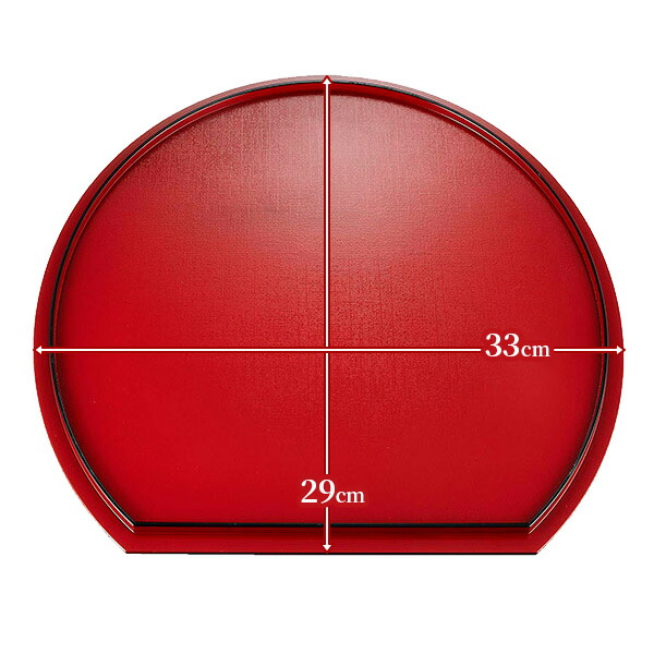 楽天市場】半月盆 半月両面膳 33cm （AS-25）×5枚セット ｜ 半月膳 お