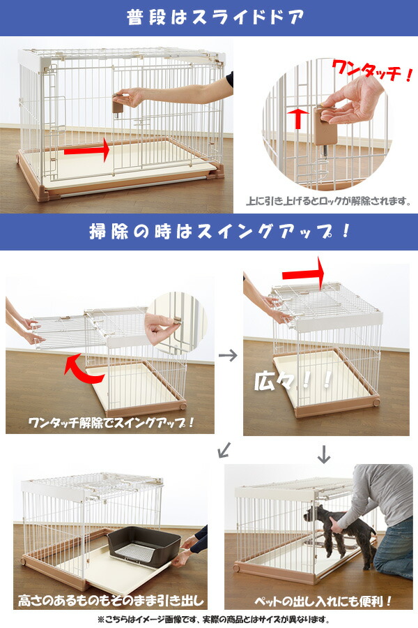 楽天市場】リッチェル お掃除簡単ペットケージ 1200 ｜ 犬ケージ