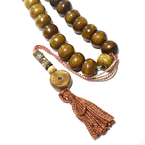 楽天市場】チベット密教 ヤクの骨 彫刻 ビーズ ネックレス マラ(数珠