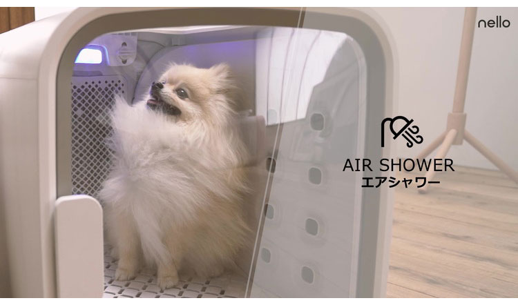 nello ペット用ドライヤー ホワイト・ピンク