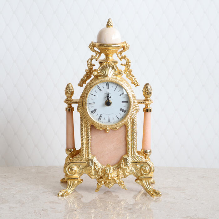 イタリア製 Imperial 置き時計 燭台セット アンティーク イタリア製