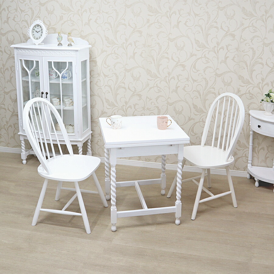 楽天市場】アンティークオーク ガラスキャビネット ホワイトシャビー