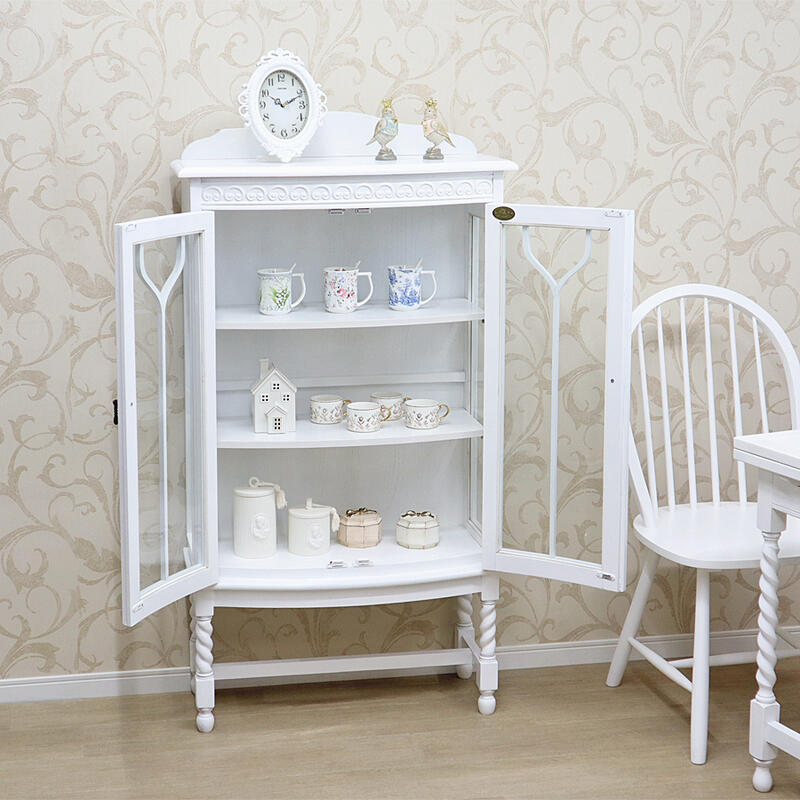 sarah＊キャビネット 飾り棚 インテリア 白家具 ショーケース 楽天市場