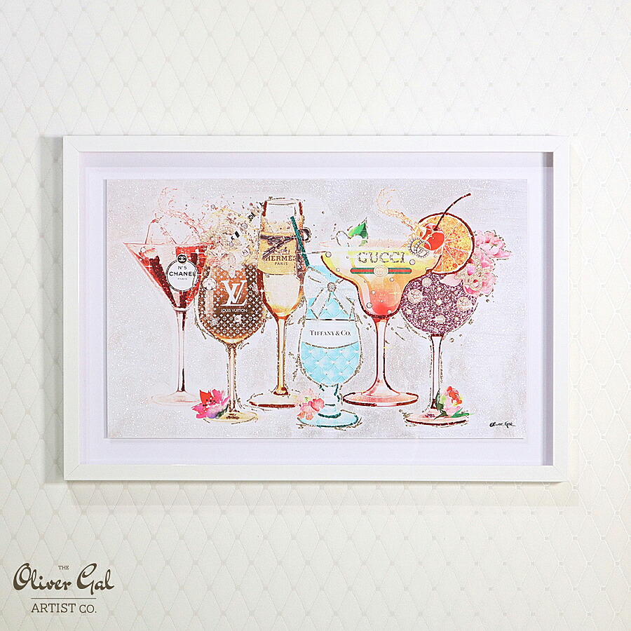 ラッピングOK Oliver Gal FASHION CHAMPAGNE GALORE 61x41 絵画