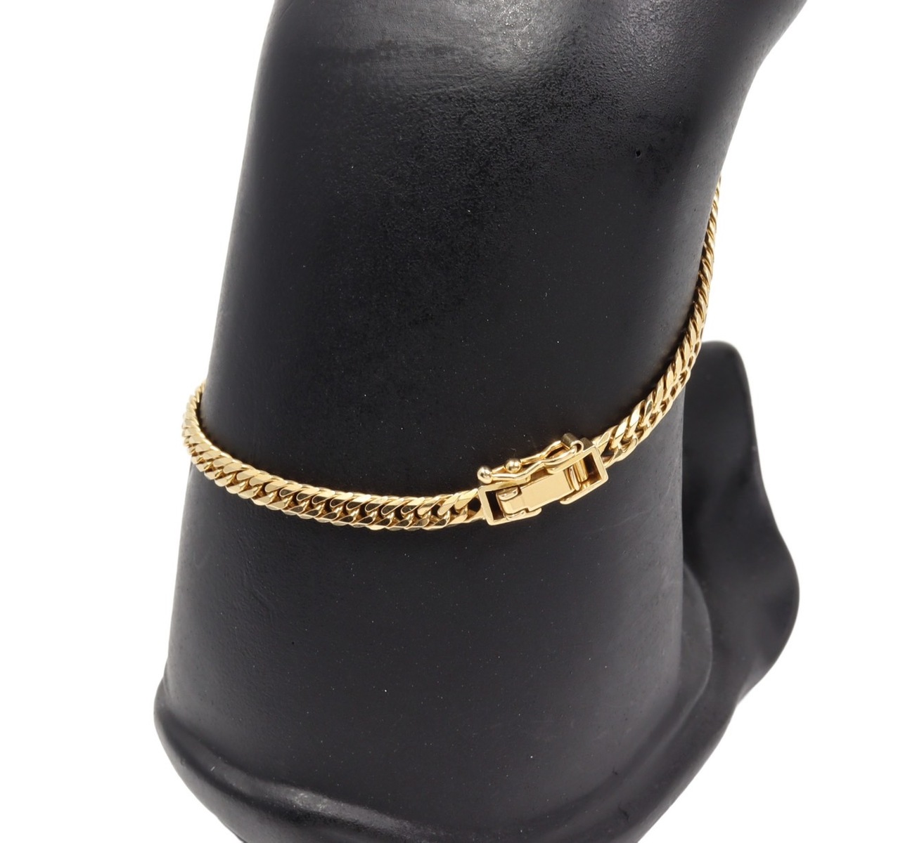 K18 YG 喜平6面ダブルアンクレット23cm 5.3g 18金