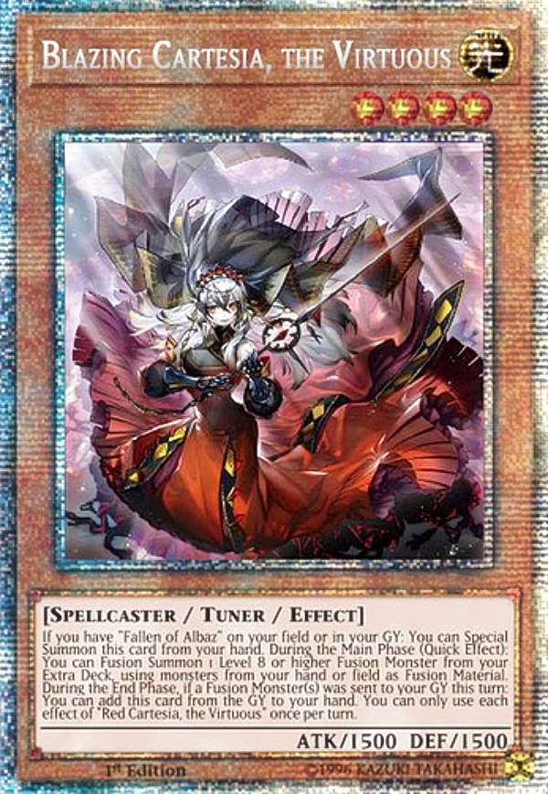 遊戯王カード 赫の聖女 カルテジア(プリズマティックシークレットレア