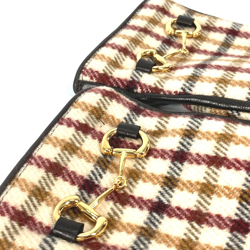 楽天市場】GUCCI グッチ 603635 チェック ホースビット 手袋 グローブ