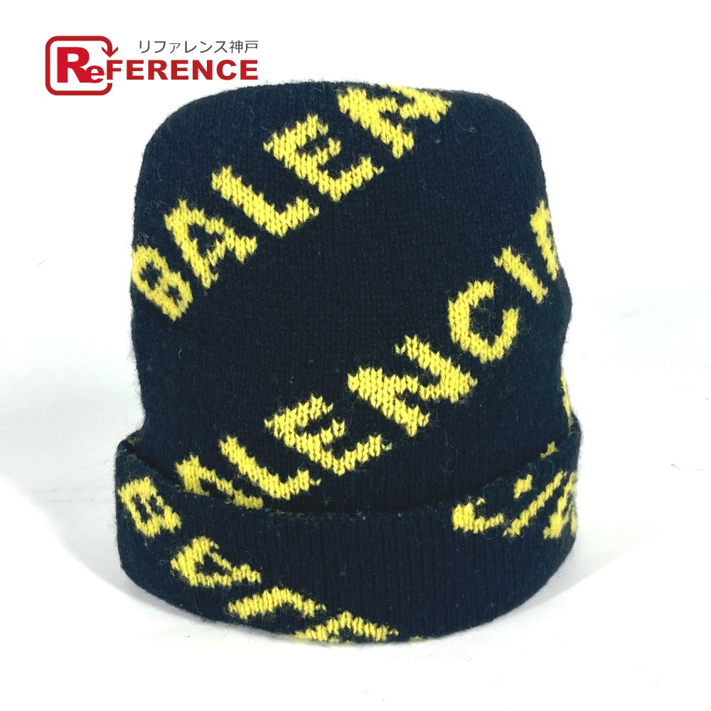 楽天市場】BALENCIAGA バレンシアガ 555282 ロゴ 総柄 ビーニー 帽子