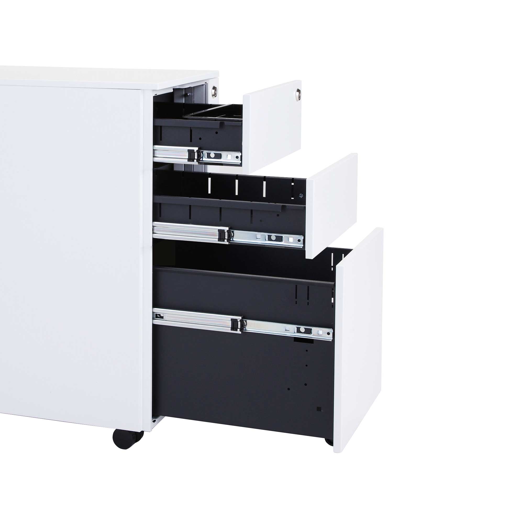 TOKIO スリムキャビネット 3段 ホワイト FWGN-DY30WHALTOKIO スリム