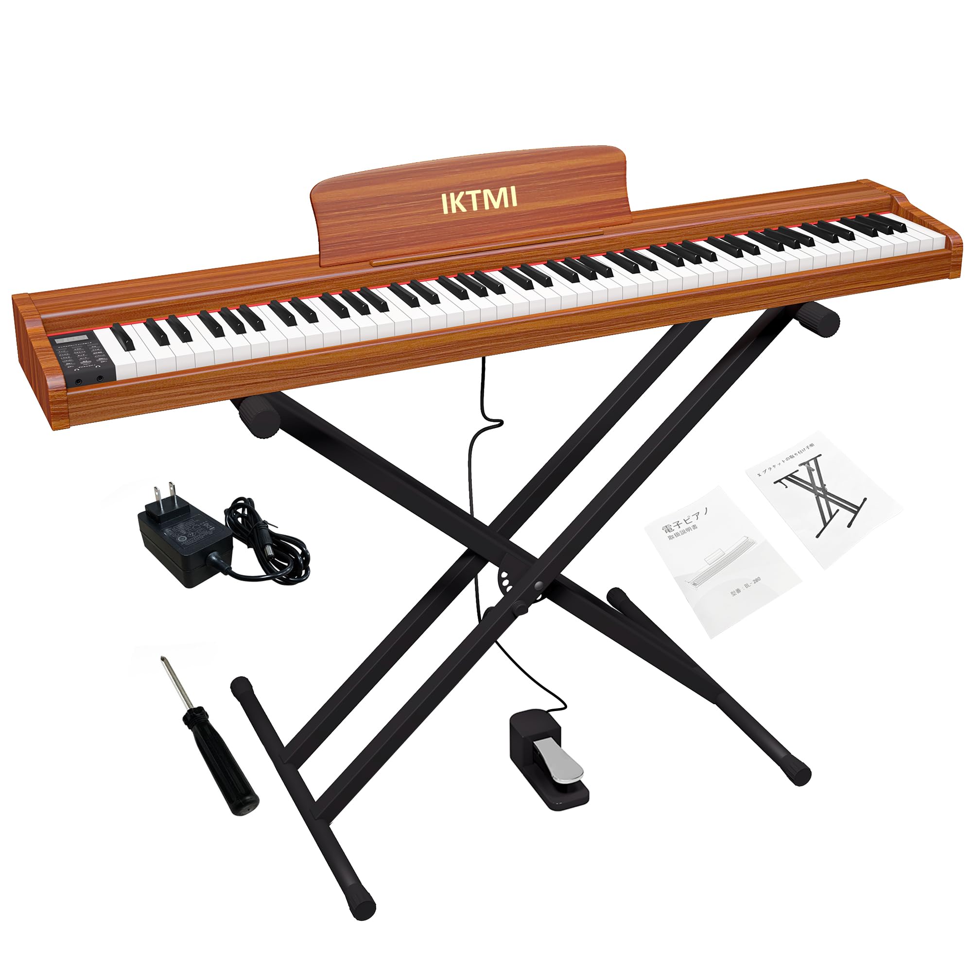 楽天市場】IKTMI 電子ピアノ 88鍵盤 電子 ピアノ 木製 88鍵 電子ピアノ
