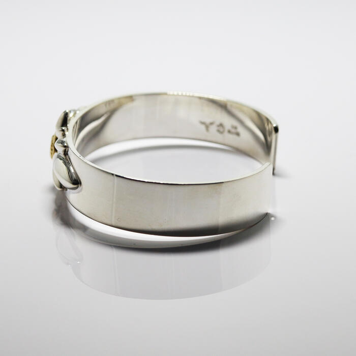 TADY&KING GPウルフ SILVER K18 バングル TADY&KING平打ちバングルK18