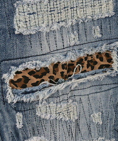 楽天市場】【GLIMCLAP(グリムクラップ)】Distressed denim pants