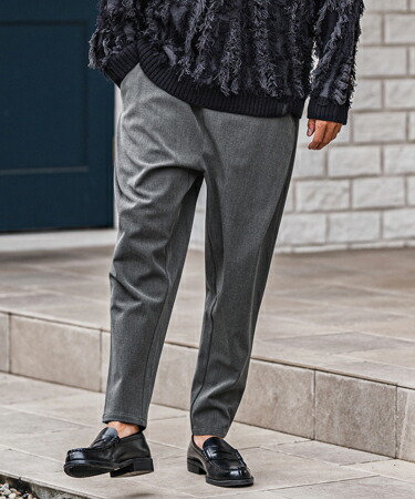 楽天市場】【CAMBIO(カンビオ)】Slacks Fabric Tapered Pants