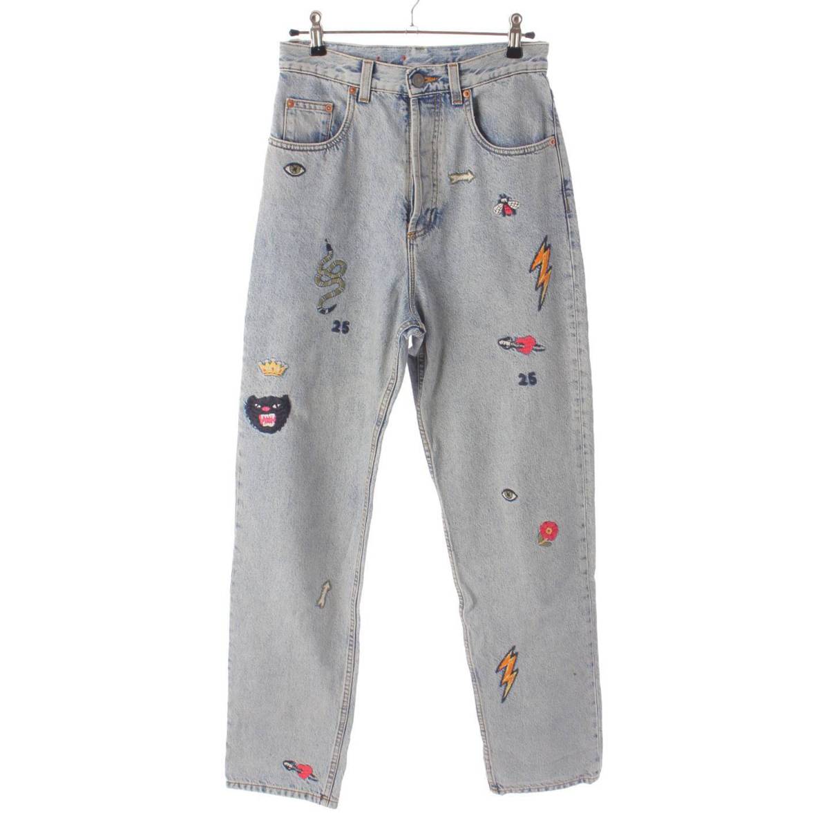 楽天市場】【グッチ】Gucci エンブロイダリー 刺繍 ジーンズ デニム