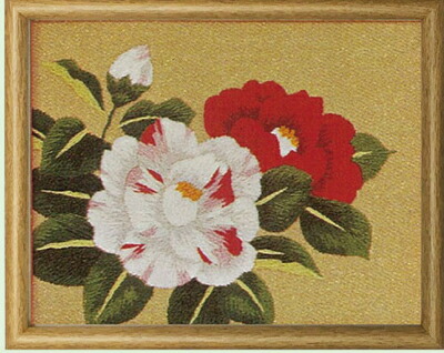 すぐ発送】東京文化刺繍専用額3号木地 高級額縁 紺 別珍 Art 新品未