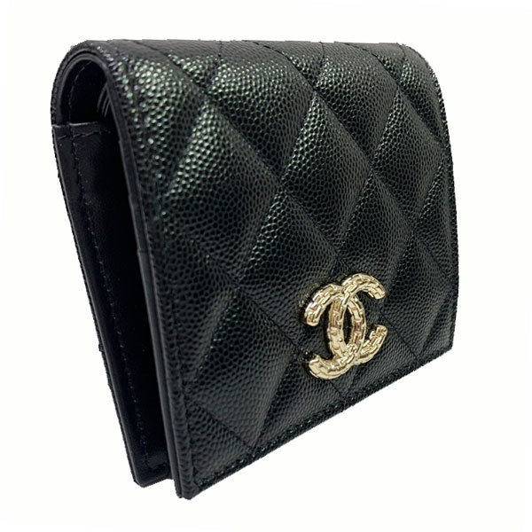 楽天市場】≪Brand new≫ Chanel Matelasse Bi-fold Wallet Mini Small