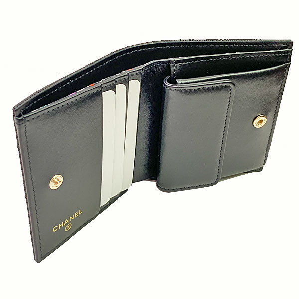 楽天市場】≪Brand new≫ Chanel Matelasse Bi-fold Wallet Mini Small