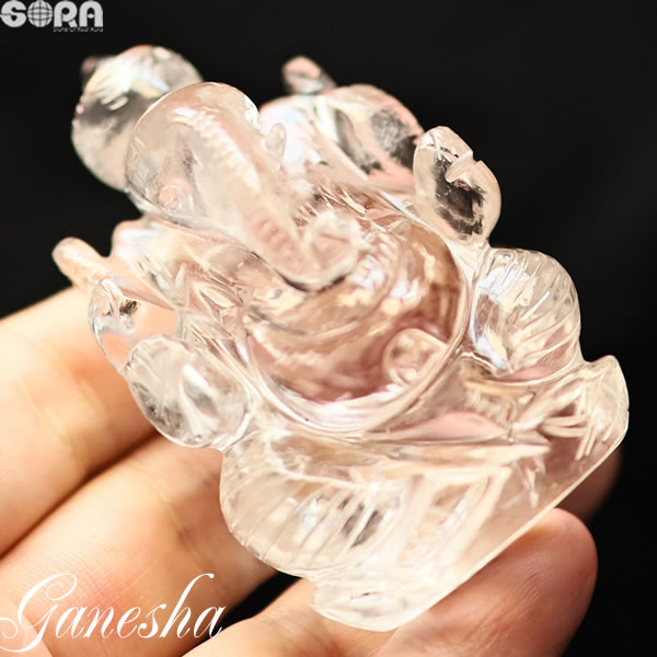 ✳最強の風水**ガネーシュヒマール水晶＆レモン水晶 お守り*守護石