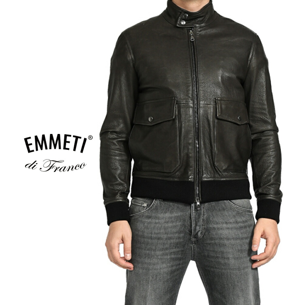 EMMETI di Franco シングルライダースジャケット 48 EMMETI di Franco
